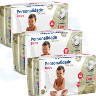 Imagem de Fralda Personalidade Baby Total Care 7 Em 1 Tam XG - 144un