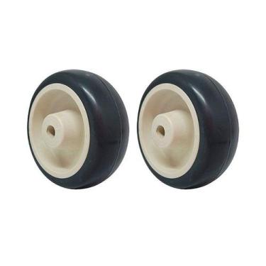 Imagem de Kit 2 un roda borracha termoplástica 3 pol 70kg p/ rodízio - AJAX