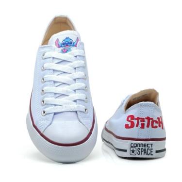 Imagem de Tenis All Lillo Stitch Star Unissex Cano Baixo Lona Tradicional 605TeL