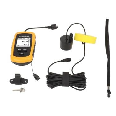 Imagem de Finder portátil de profundidade de peixes lcd exibir sonar de caiaque de caiaque peixe de peixes de peixes com alarme para entusiastas da pesca