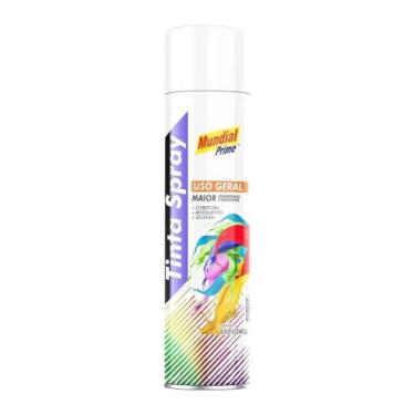 Imagem de Tinta Spray Mundial Prime Uso Geral Branco Semi Brilho 400ml - Aerofle