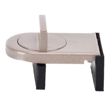 Imagem de Naroote Fechadura de Janela Deslizante, Proteção de Clipe de Aplicação Ampla, Trava de Cunha de Janela Durável para Crianças para Porta de Madeira para Porta de Vidro (Café)