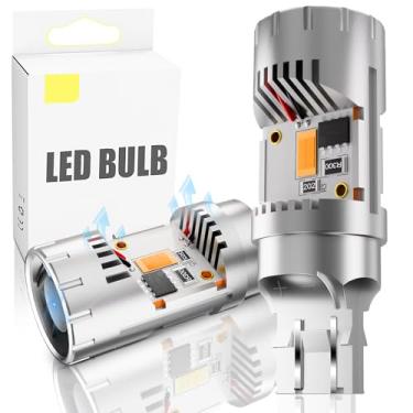 Imagem de Lâmpadas LED Switchback 3157/3156, Resistor integrado CANBUS Sem Hyper Flash, T25 3056 3057 4057 4157 Lâmpada LED Super Brilhante para DRL Luzes Reversas / Lâmpada de Estacionamento Traseira, Pacote