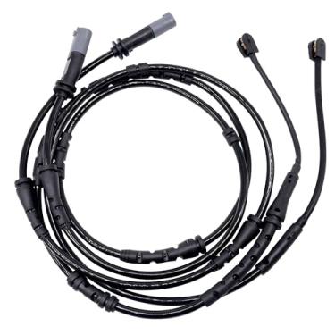 Imagem de HiSport Kit de sensor de desgaste da pastilha de freio a disco dianteiro e traseiro - Compatível com BMW F25 X3 2011-2017 F26 X4 2015-2018 Substituir 34356790303 34356790304-2 peças