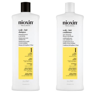 Imagem de Nioxin Sistema 1 Scalp + Hair Shampoo 1000ml e Condi 1000ml
