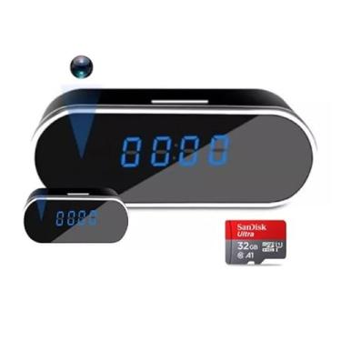 Imagem de Relógio Digital 32gb Wi-fi C/Câmera Espião Escondida Áudio