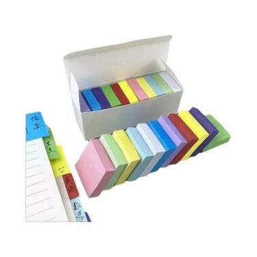 Imagem de Notas Adesivas Fluorescentes 11pcs/Conjunto, Bloco De Notas, Adesivos 