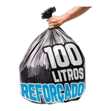Imagem de 10kg Saco De Lixo 100lts Boca Larga Super Reforçado 15micras - HIGIPAC