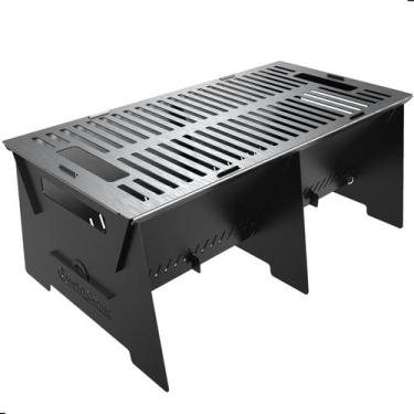 Imagem de Churrasqueira Portátil Desmontável Camping Carvão SGrill.Aco - SteelDe