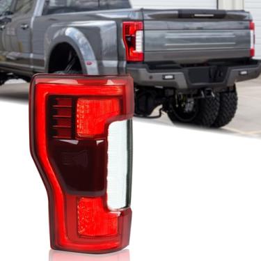 Imagem de Lanterna traseira tipo LED Duolctarms com ponto cego (módulo NÃO incluído) Montagem compatível com Ford F250 F350 Super Duty 2017-2019 lado esquerdo do motorista KC3Z-13405-B