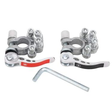 Imagem de Conectores do terminal da bateria do carro, terminais de bateria de 2pcs postagem superior, terminais de bateria de carro automático de 4 vias para o carro