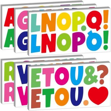 Imagem de Bemeol 2.5 Inch Bulletin Board Letters 432 Pieces 36 Sheets Alphabet Letter Stickers Cutout Letters for Poster Board Display Home Classroom School Decor(Colorful)