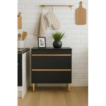 Imagem de Balcão Cooktop 2 Gavetas Cozinha Modulada Serena MDP 0454 - Due Lare, 