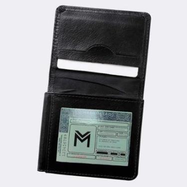 Imagem de Carteira Couro Legítimo Tripla Pequena CNH Masculina M.Art 59-Masculino