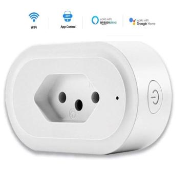 Imagem de Tomada Inteligente Wi-Fi Temporizador Monitor de Consumo Controle APP Alexa Google Assi...