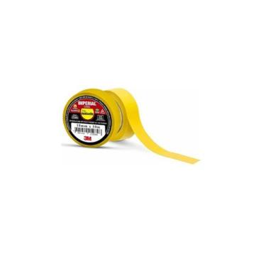 Imagem de Fita Isolante Imperial Cor Amarelo 18mm x 10m - - 3M, HB004297949