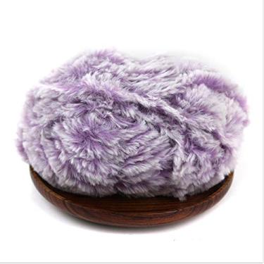 Imagem de Fio de pele de veludo sintético, 500 g, 10 bolas, super macio, grosso, fio de tricô de crochê