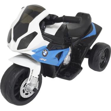 Imagem de Mini Moto Elétrica Triciclo Criança Infantil Bateria 6V Bmw S1000 Rr A