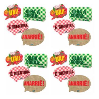 Imagem de Kit Placas Divertidas Para Foto Festa Junina 45Un Festcolor