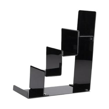 Imagem de Generic Organizador de armário de bolsa, suporte de carteira, figuras, suporte de exibição de bolsa, suporte de exibição de carteira para coleção, loja de, 4 Camadas Preto