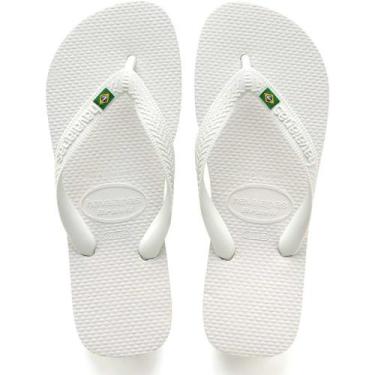 Imagem de Chinelo Havaianas Unissex Brasil 45/46 Branco