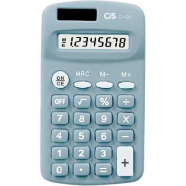 Imagem de Calculadora de Bolso 8 Dígitos MOD. C-105 Azul - Sertic