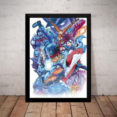 Imagem de Quadro Decorativo Game Arte Street Fighter Anime - Fanarte