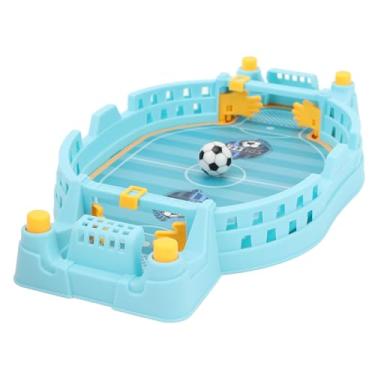 Imagem de Jogos de Pebolim, Jogo de Futebol de Mesa Interativo Engraçado Simples de Jogar Manual de Pontuação Jogos de Futebol Pinball Brinquedo para Sala de Jogos Interior (Azul)