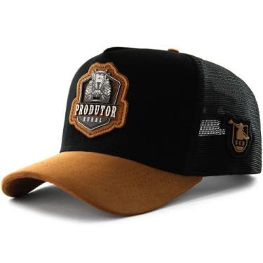 Imagem de Boné Sacudido's Produtor Rural - Preto e Caramelo - Sacudidos