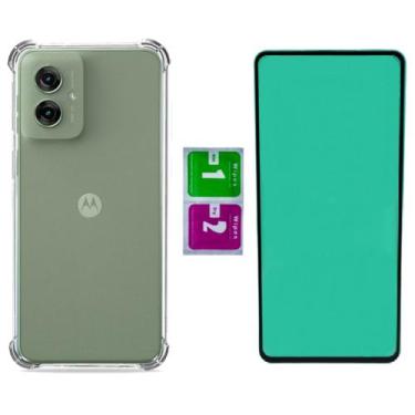 Imagem de Capa Proteção Anti Impacto Para Moto G55 + Pelicula Ceramica - Mustang