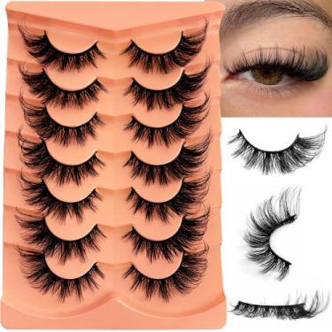 Imagem de Cílios Postiços YASNAI Cat Eye - Volume 18mm - 7 Pares