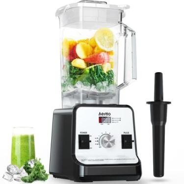 Imagem de Liquidificador Aeitto 1500W 2L Capacidade 3 funções predefinidas prata