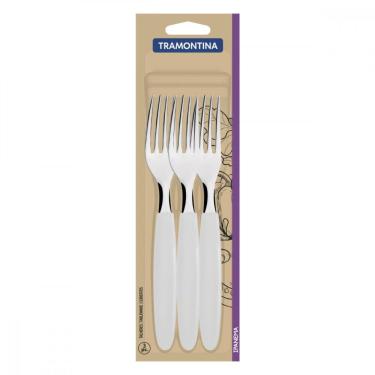 Imagem de Conjunto de Garfos de Mesa Tramontina Ipanema Branco 3 Peças