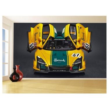 Imagem de Papel De Parede 3D Carro Mc Laren Pista Super 3,5M Car286 - Você Decor