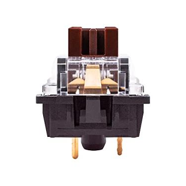 Imagem de OUTEMU Interruptores, interruptores 3 pinos/lineares pesados/60 g de força/RGB/à prova de poeira para teclado mecânico - compatível com interruptores Cherry MX (variações de cor-tamanho) (marrom, 72