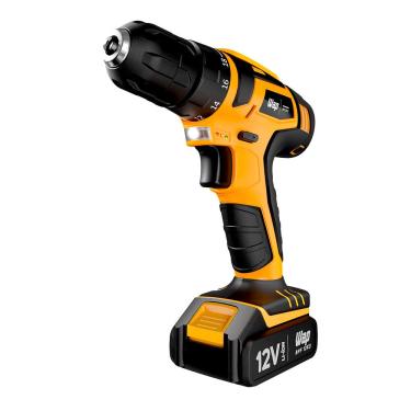 Imagem de Parafusadeira e Furadeira à Bateria WAP 12V Kit 13 Acessórios Bivolt - BPF-12K3 - Preto/Amarelo