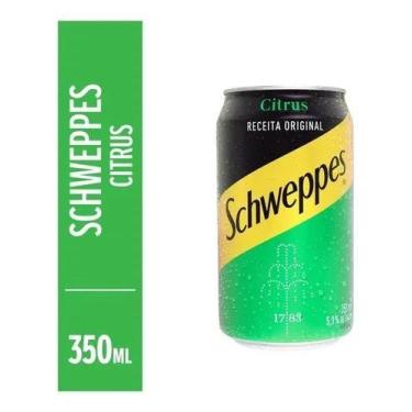 Imagem de Atacado Com 24 Schweppes Citrus Lata 350ml - COCA COLA ANDINA