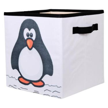 Imagem de Caixa Organizadora de Brinquedos Estampada 28x30x28cm BICHINHOS - Orga