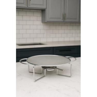 Imagem de Rechaud Redondo Chapa Alumínio 27cm Ravinox