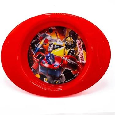 Imagem de Prato Fundo Decorado Transformers Plasvale – Infantil