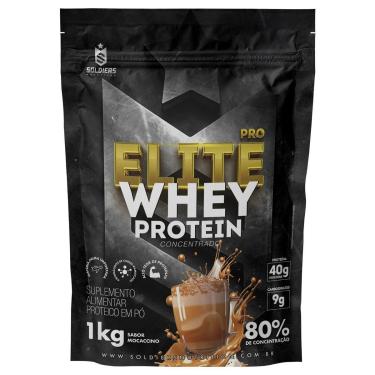 Imagem de Elite Pro Whey Protein Concentrado 80% - 1kg - Soldiers Nutrition-Unissex