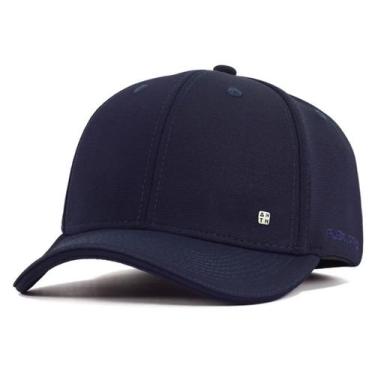 Imagem de Boné Fechado Atrás Com Elástico Anth Co Botton Aba Curva, Azul