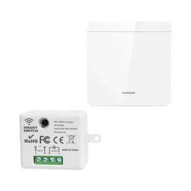Imagem de Interruptor De Luz Sem Fio 10A 110V 220V Com Receptor RF 433Mhz 1/2/3 