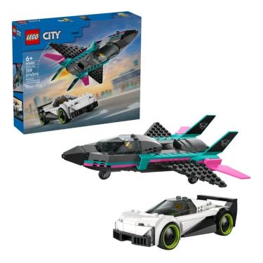 Imagem de Lego City Jato vs Carro - 60489