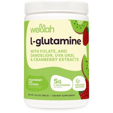 Imagem de L-Glutamina em pó Wellah Strawberry Kiwi 250g - 50 porções-Unissex