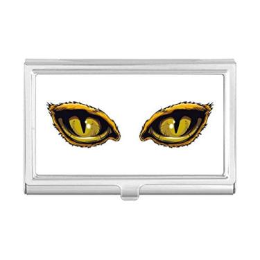 Imagem de Porta-cartões de visita com desenho animado de olho de gato