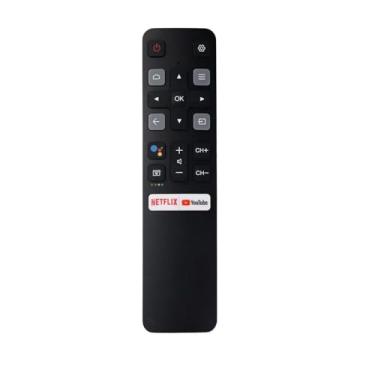 Imagem de Controle remoto por voz (RC802V FNR1) compatível com todas as Smart TVs Android 4K UHD da TCL com função Google-Assistant (1 peça)
