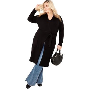 Imagem de Avenue Cardi Kennedy feminino plus size, Preto, 48-50