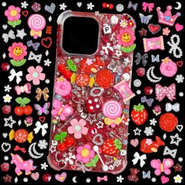 Imagem de Kit de 330 peças de berloques de lixo, pingentes para capa de lixo, pingentes de lixo para capas, berloques de capa de telefone lixo, kit de capa de lixo, amuletos de geleca misturados a granel