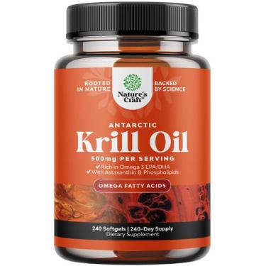 Imagem de Suplemento de óleo de krill Natures Craft Antarctic 500mg Softgels
